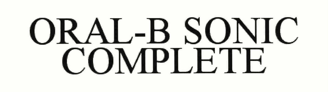 Trademark Logo ORAL-B SONIC COMPLETE