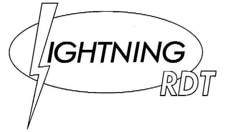 Trademark Logo LIGHTNING RDT