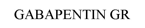 Trademark Logo GABAPENTIN GR