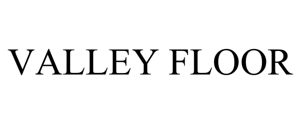 Trademark Logo VALLEY FLOOR