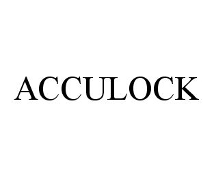 Trademark Logo ACCULOCK