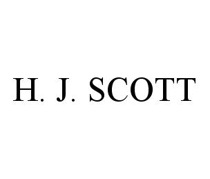 Trademark Logo H. J. SCOTT