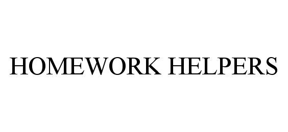 Trademark Logo HOMEWORK HELPERS