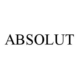 Trademark Logo ABSOLUT