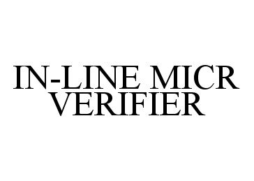  IN-LINE MICR VERIFIER