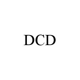 Trademark Logo DCD