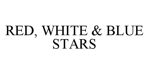 Trademark Logo RED, WHITE & BLUE STARS