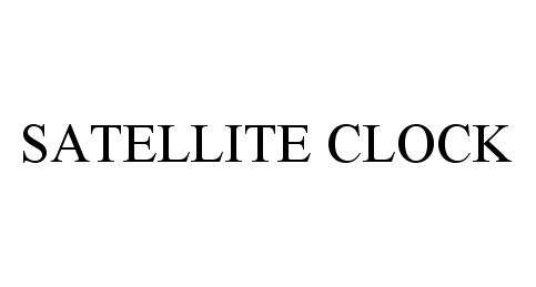 Trademark Logo SATELLITE CLOCK