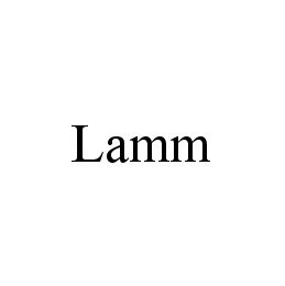 Trademark Logo LAMM