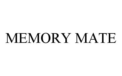 Trademark Logo MEMORY MATE