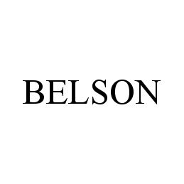 Trademark Logo BELSON