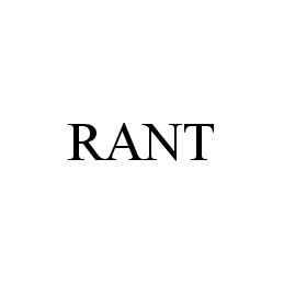 Trademark Logo RANT