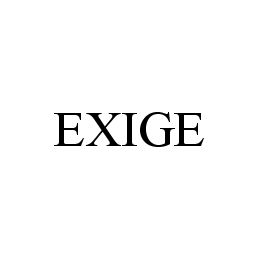 Trademark Logo EXIGE