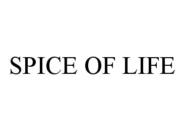 Trademark Logo SPICE OF LIFE