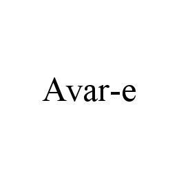 Trademark Logo AVAR-E