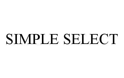 Trademark Logo SIMPLE SELECT