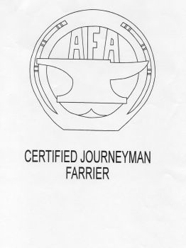 Trademark Logo AFA CERTIFIED JOURNEYMAN FARRIER