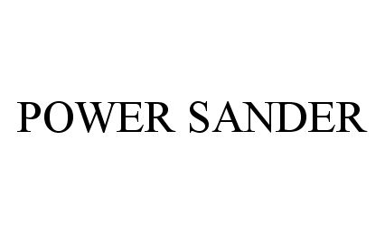  POWER SANDER