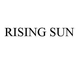 Trademark Logo RISING SUN