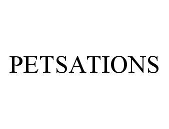 Trademark Logo PETSATIONS