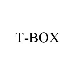 Trademark Logo T-BOX