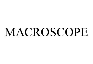 Trademark Logo MACROSCOPE
