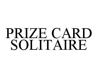  PRIZE CARD SOLITAIRE