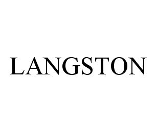 Trademark Logo LANGSTON