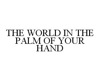  THE WORLD IN THE PALM OF YOUR HAND