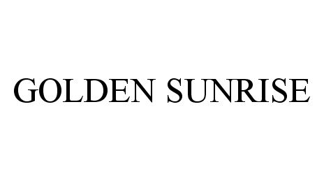Trademark Logo GOLDEN SUNRISE