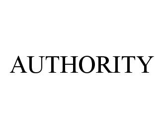 Trademark Logo AUTHORITY
