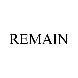 Trademark Logo REMAIN