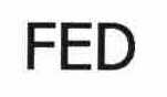 Trademark Logo FED