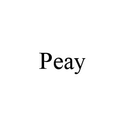 Trademark Logo PEAY