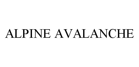 Trademark Logo ALPINE AVALANCHE