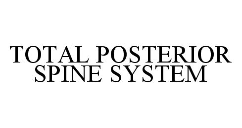  TOTAL POSTERIOR SPINE SYSTEM