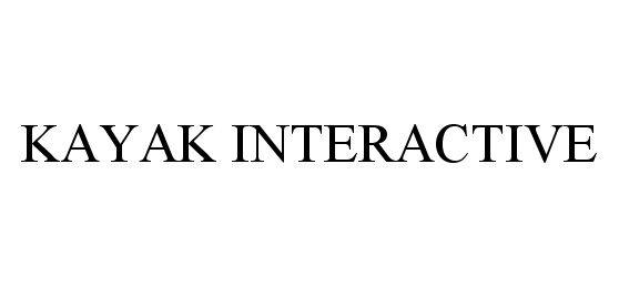 Trademark Logo KAYAK INTERACTIVE