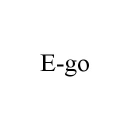 Trademark Logo E-GO