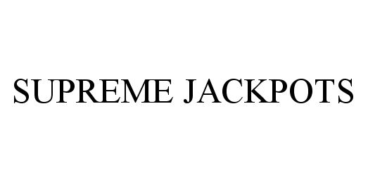 Trademark Logo SUPREME JACKPOTS