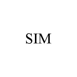Trademark Logo SIM