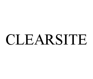 Trademark Logo CLEARSITE