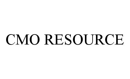  CMO RESOURCE