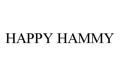 Trademark Logo HAPPY HAMMY
