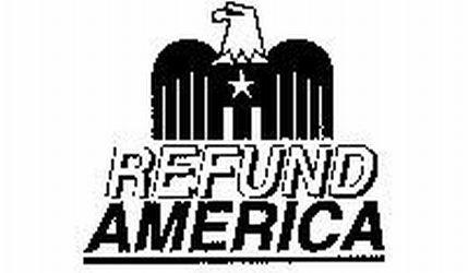 Trademark Logo REFUND AMERICA