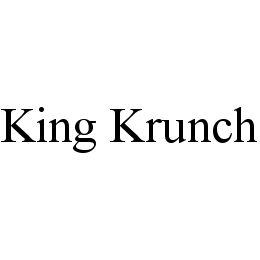 Trademark Logo KING KRUNCH