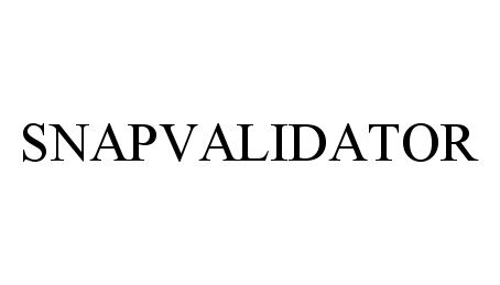 Trademark Logo SNAPVALIDATOR