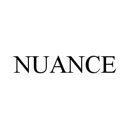 Trademark Logo NUANCE