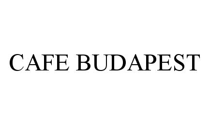  CAFE BUDAPEST