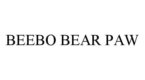 Trademark Logo BEEBO BEAR PAW