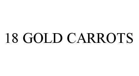  18 GOLD CARROTS